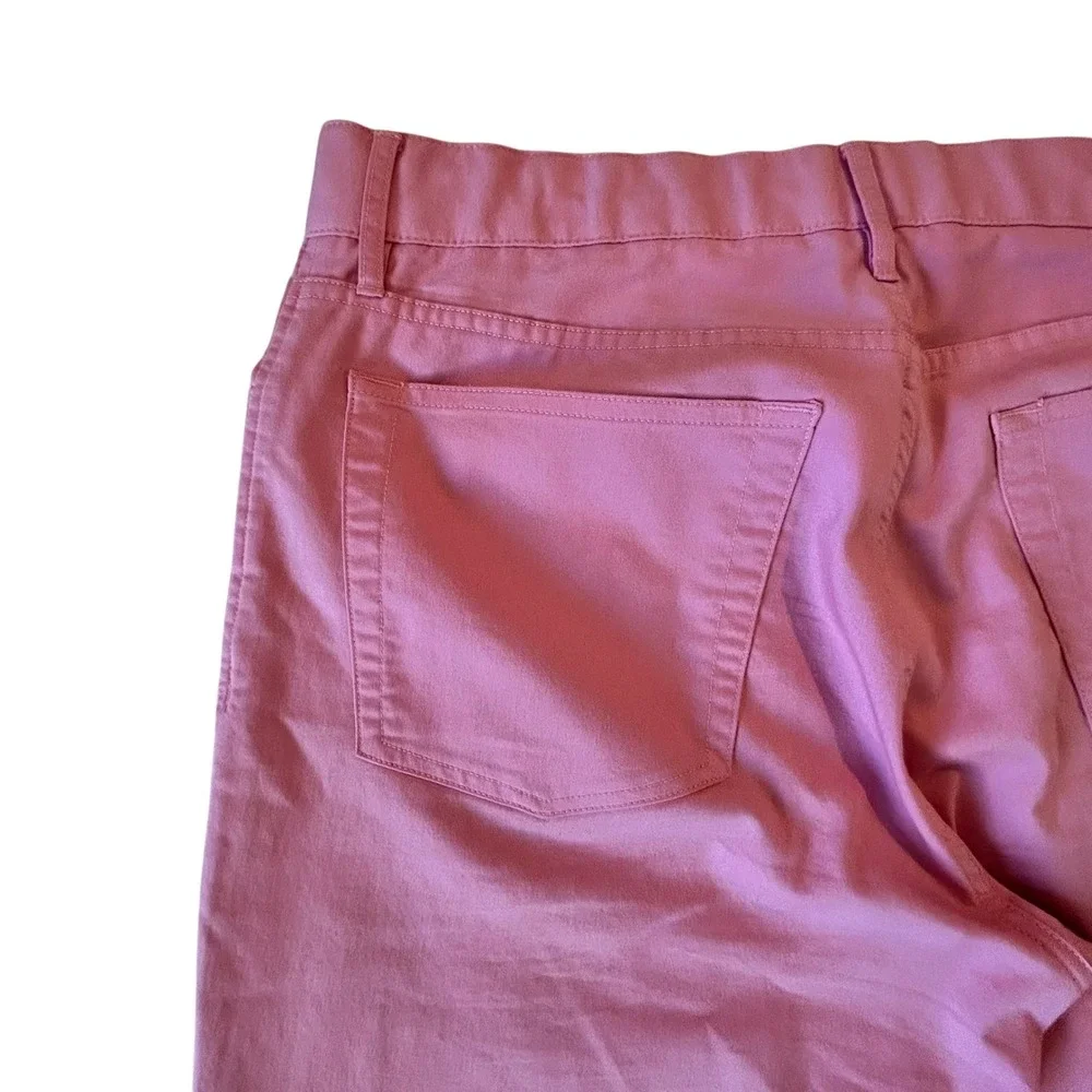 Polo Golf Ralph Lauren Mens Pink Cotton Twill Stretch Tailored Fit Pants 33x32